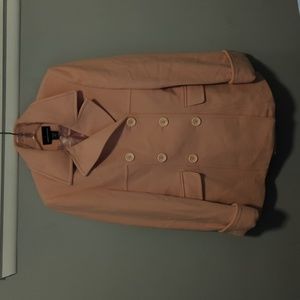 Pink Wool Peacoat